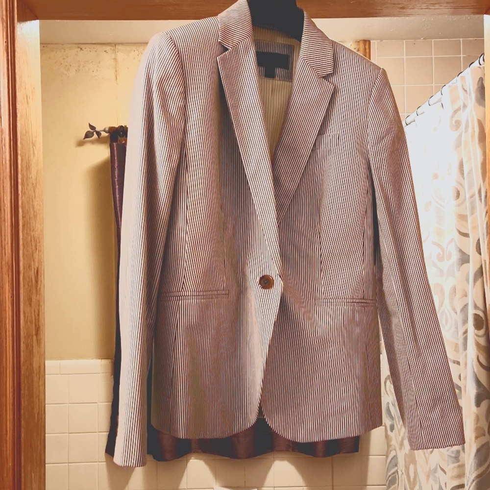 Striped Jcrew blazer